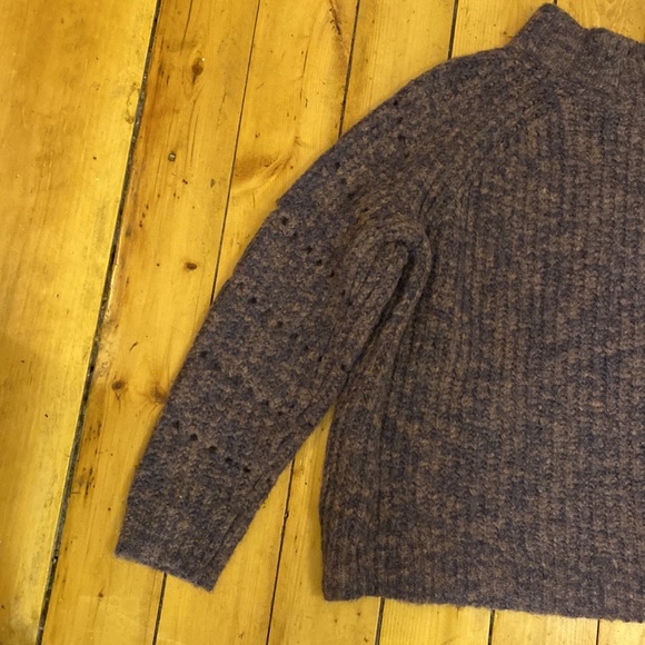 Madewell Purple Turtleneck Sweater - Picture 7 of 9